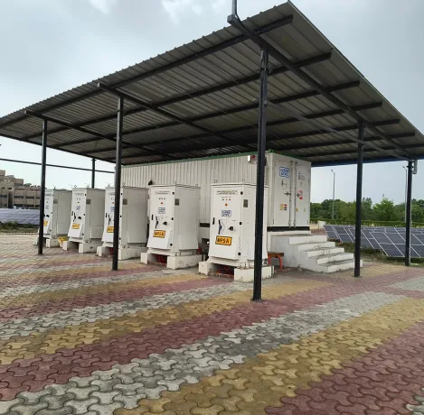 4 MWp Ground Mount Solar + 1 MWh BESS at Noida